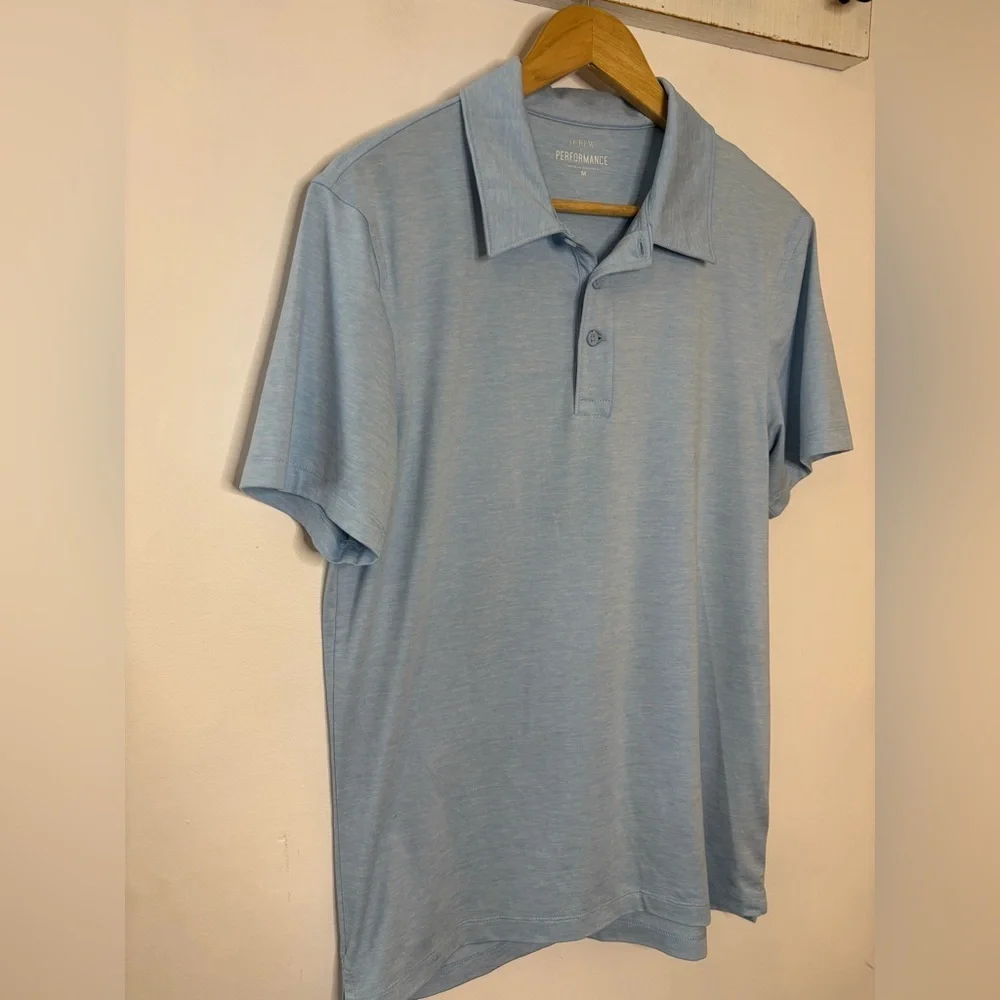 J. Crew Performance Sky Blue Men's Polo Shirt